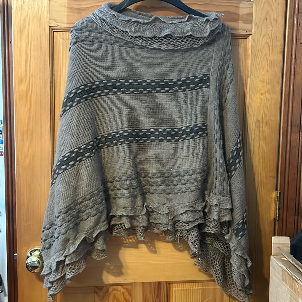 Knitted poncho